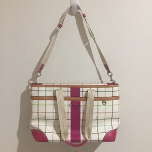 NWOT COACH Heritage Leather Baby Bag